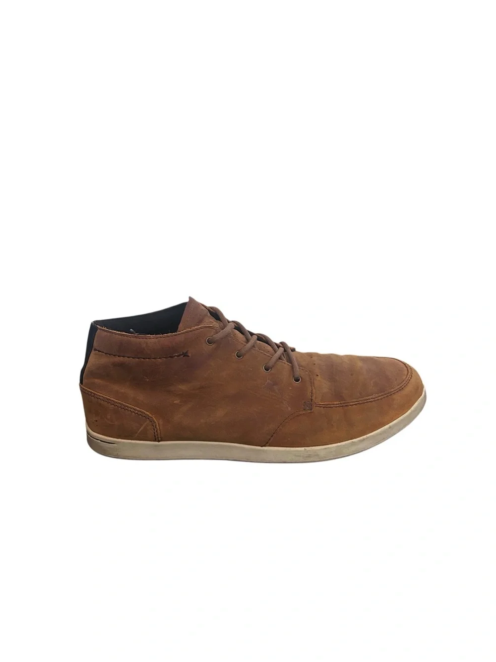Reef Spiniker Mid NB Leather Chukka Boots Brown Mens Size 12
